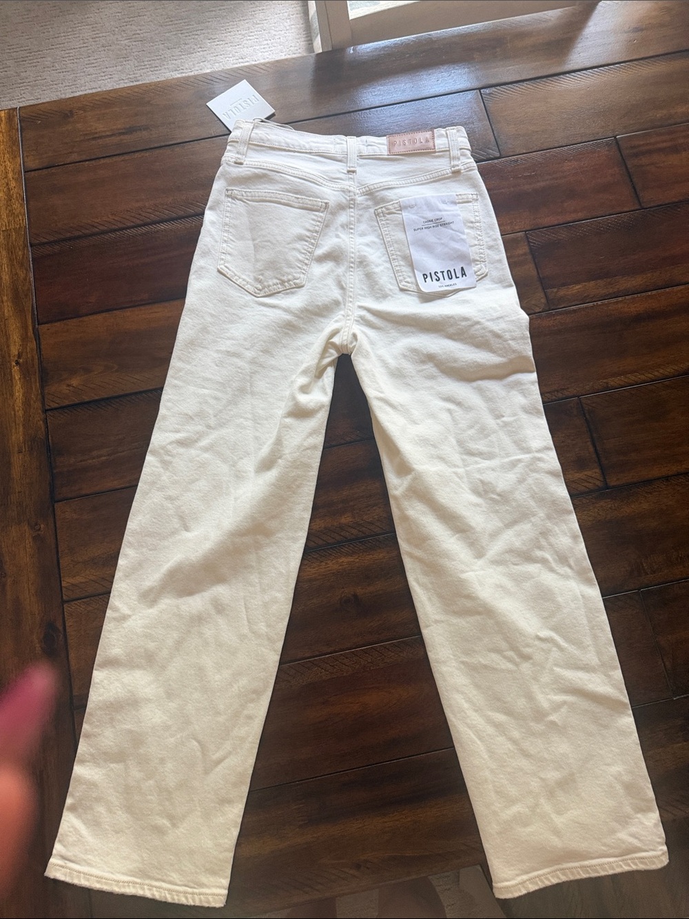 pistola Cream Straight-Leg Jeans